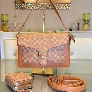Elegant Brown and Cream Shoulder Bag